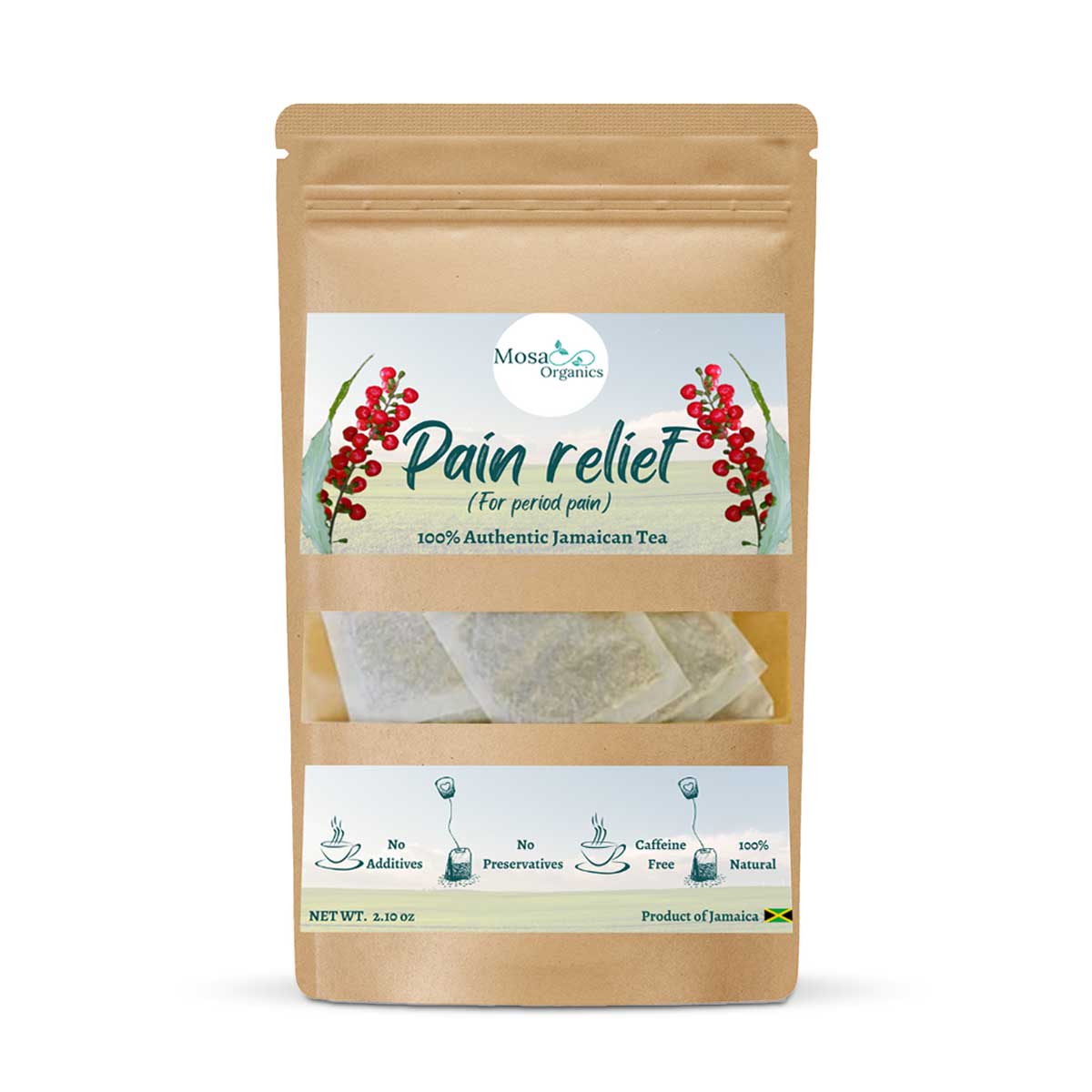 Mosa Organics Cramps/ Pain Reflief Tea. 4oz